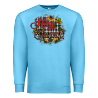 Ocean Blue stay sweet wood slice ornament Premium Sweatshirt - JahusDesignShop