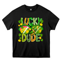 Black Lucky Dude Heavy Core Tee - CowhideDigitalArt