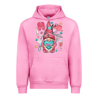 Fuchsia Pink nurse with heart Urban Hoodie - NancyCooperArtShop
