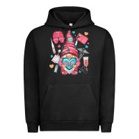 Pigment Black nurse with heart Urban Hoodie - NancyCooperArtShop