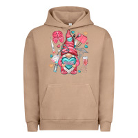 Pigment Burro nurse with heart Urban Hoodie - NancyCooperArtShop