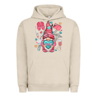 Pigment French Oak nurse with heart Urban Hoodie - NancyCooperArtShop