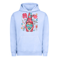 Pigment Grape Ice nurse with heart Urban Hoodie - NancyCooperArtShop