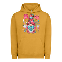 Pigment Peanut Butter nurse with heart Urban Hoodie - NancyCooperArtShop