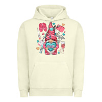 Pigment Pistachio nurse with heart Urban Hoodie - NancyCooperArtShop