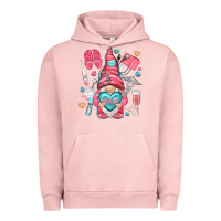 Pigment Salmon nurse with heart Urban Hoodie - NancyCooperArtShop