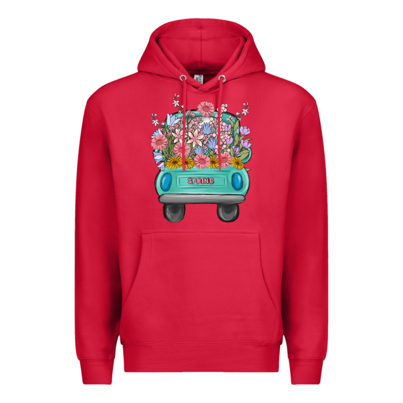 Truck With Flowers Malia Premium Hoodie by MaliasSmallBusiness | Teevron