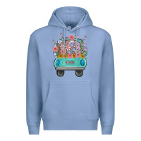 Colony Blue truck with flowers malia Premium Hoodie - MaliasSmallBusiness