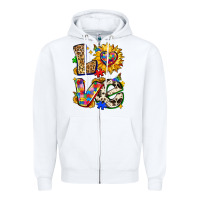 Autism Love Zipper Hoodie | Teevron