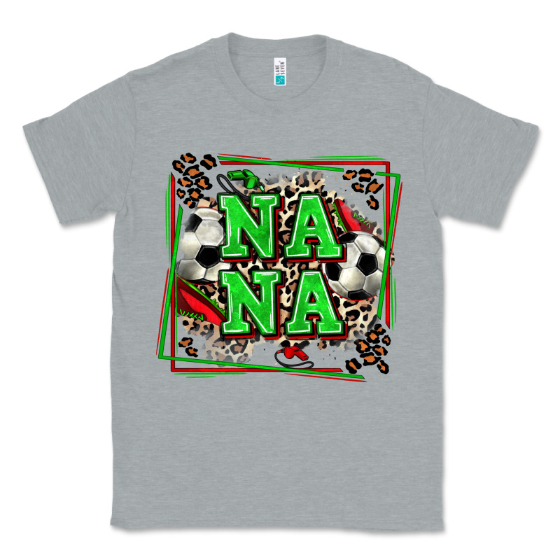 Soccer Nana With Leopard Classic Tee by Zillion Design Studio | Teevron