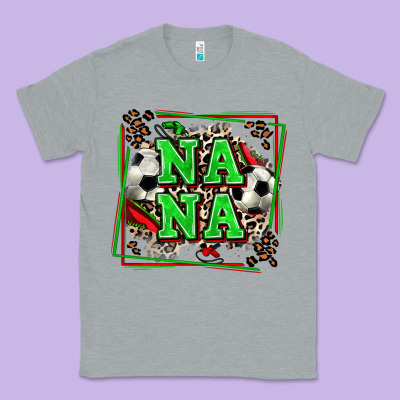 Soccer Nana With Leopard Classic Tee Designed By Zillion Design Studio