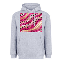 Heather Grey pink glitter Heavyweight Hoodie - JahusDesignShop