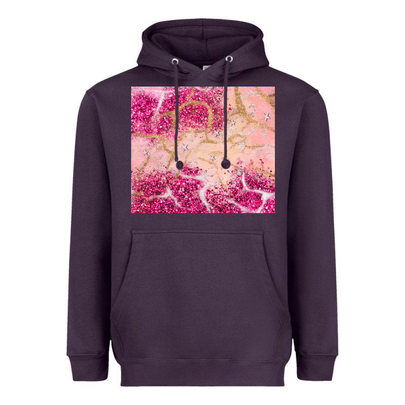 Pink Glitter Heavyweight Hoodie by JahusDesignShop | Teevron