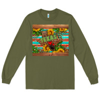 Army Green texas Long Sleeve Tee - AdoDesignShop