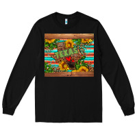 Black texas Long Sleeve Tee - AdoDesignShop