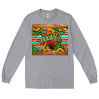 Heather Grey texas Long Sleeve Tee - AdoDesignShop