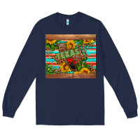 Navy texas Long Sleeve Tee - AdoDesignShop