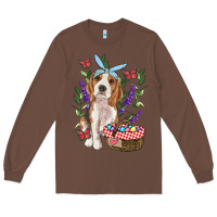 Chestnut Easter Beagle Long Sleeve Tee - RanaPortraitStore