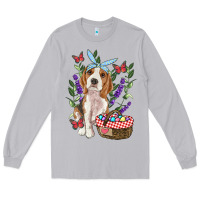 Moon Dust Easter Beagle Long Sleeve Tee - RanaPortraitStore