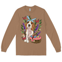 Toasted Coconut Easter Beagle Long Sleeve Tee - RanaPortraitStore