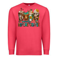 Cardinal moody before coffee longhaired cow coffee Premium Sweatshirt - Jasminsmagicworld