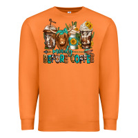 Carrot moody before coffee longhaired cow coffee Premium Sweatshirt - Jasminsmagicworld