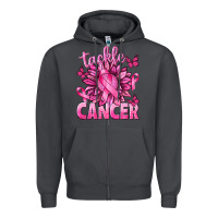 Smoke Tackle Cancer with Sunflower Zipper Hoodie - texasbilliewilder