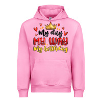 Fuchsia Pink my day my way my birthday Urban Hoodie - MaliasSmallBusiness