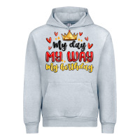Heather Grey my day my way my birthday Urban Hoodie - MaliasSmallBusiness