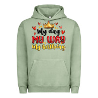 Pigment Oil Green my day my way my birthday Urban Hoodie - MaliasSmallBusiness