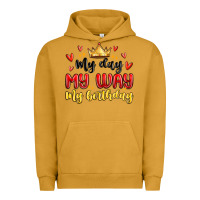 Pigment Peanut Butter my day my way my birthday Urban Hoodie - MaliasSmallBusiness