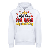 White my day my way my birthday Urban Hoodie - MaliasSmallBusiness