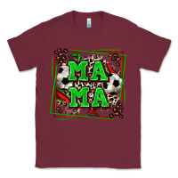 Burgundy soccer mama with leopard Classic Tee - Zillion Design Studio