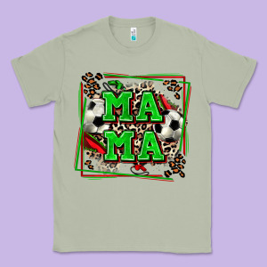 Soccer Mama With Leopard Classic Tee Designed By Zillion Design Studio