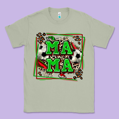 Soccer Mama With Leopard Classic Tee Designed By Zillion Design Studio
