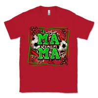 Red soccer mama with leopard Classic Tee - Zillion Design Studio