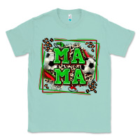 Seafoam soccer mama with leopard Classic Tee - Zillion Design Studio