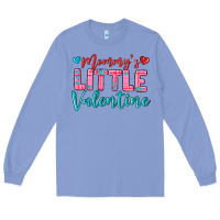 Colony Blue momys little valentine Long Sleeve Tee - texasbilliewilder