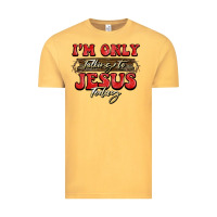 Vintage Mustard i'm only talking to jesus today christmas Vintage Tee - BarkalooDesign