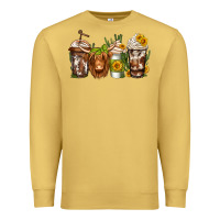 Antique Gold longhaired cow coffee Premium Sweatshirt - Jasminsmagicworld
