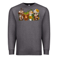 Charcoal Heather longhaired cow coffee Premium Sweatshirt - Jasminsmagicworld