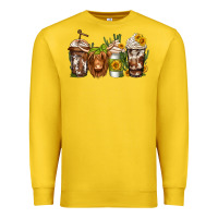 Lemon longhaired cow coffee Premium Sweatshirt - Jasminsmagicworld