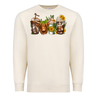 Sandshell longhaired cow coffee Premium Sweatshirt - Jasminsmagicworld