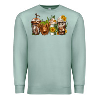 Seafoam longhaired cow coffee Premium Sweatshirt - Jasminsmagicworld