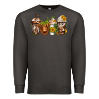 Smoke longhaired cow coffee Premium Sweatshirt - Jasminsmagicworld
