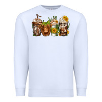 White longhaired cow coffee Premium Sweatshirt - Jasminsmagicworld
