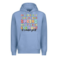Colony Blue easter bunny spring Premium Hoodie - MaliasSmallBusiness