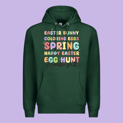 Easter Bunny Spring Premium Hoodie Designed By Maliassmallbusiness