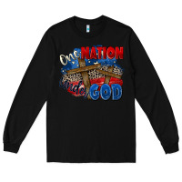 Black one nation under god Long Sleeve Tee - Zillion Design Studio