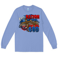 Colony Blue one nation under god Long Sleeve Tee - Zillion Design Studio